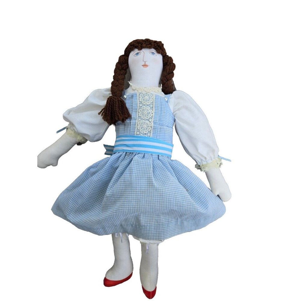 Christine Shively SIGNED Wizard Of Oz Dorothy 19" Handmade doll RARE VTG  1990